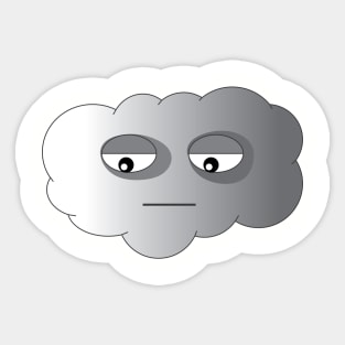 Sad Cloud Sticker